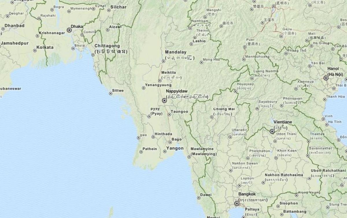 gps map për Mianmar