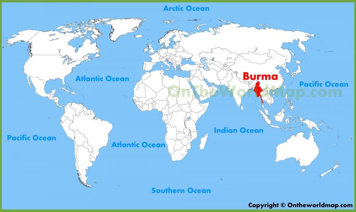 Burma vendndodhjen në hartë