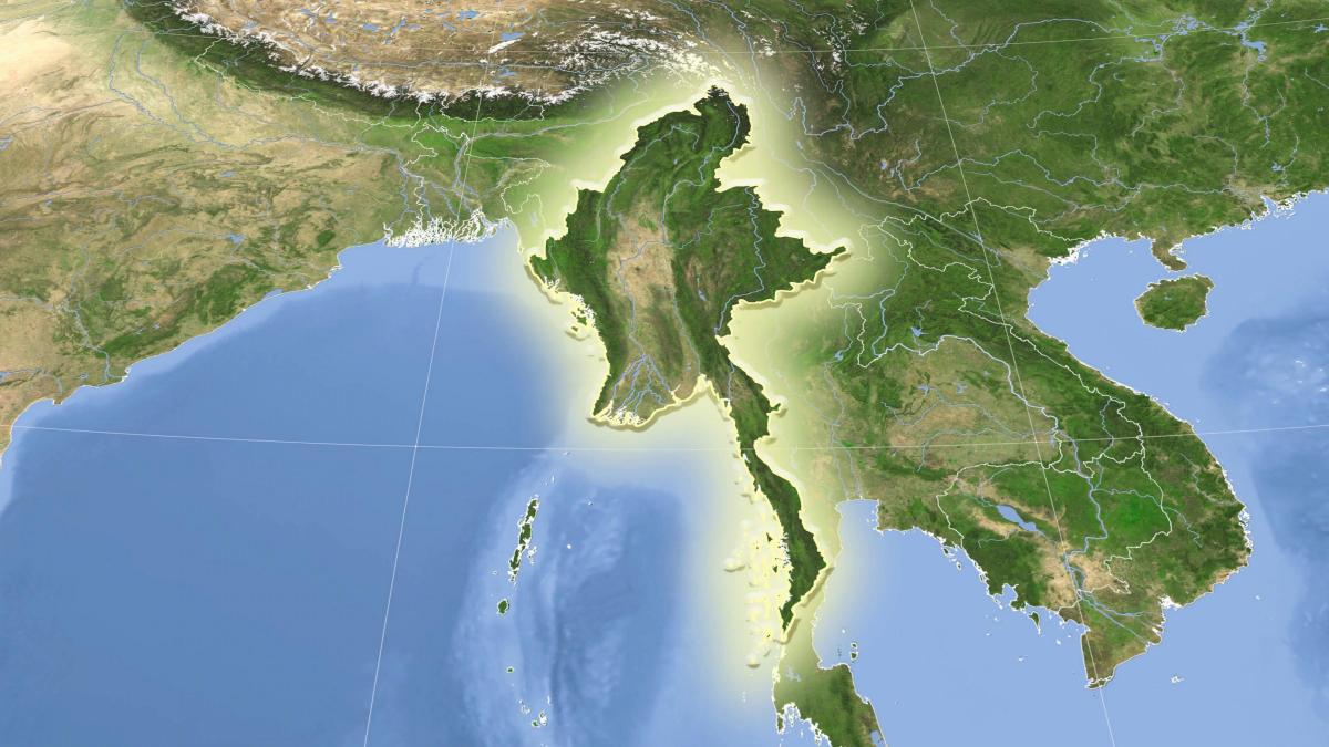 Myanmar satelitore hartë live