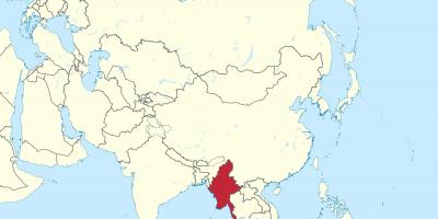 Hartë të botës Myanmar Burma