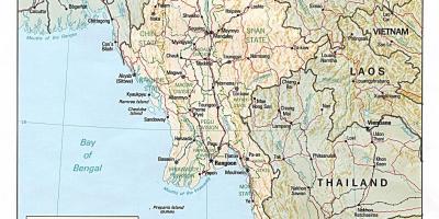 Shkëputur Myanmar hartë